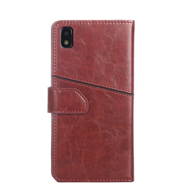 For ZTE Blade L210 Geometric Stitching Horizontal Flip Leather Phone Case