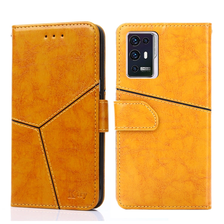 For ZTE Axon 30 Pro Geometric Stitching Horizontal Flip Leather Phone Case