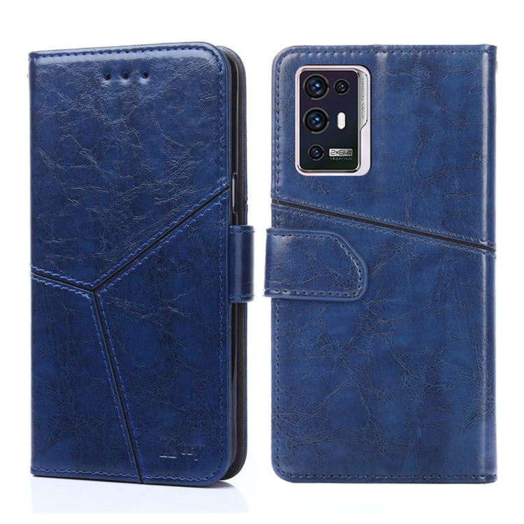 For ZTE Axon 30 Pro Geometric Stitching Horizontal Flip Leather Phone Case