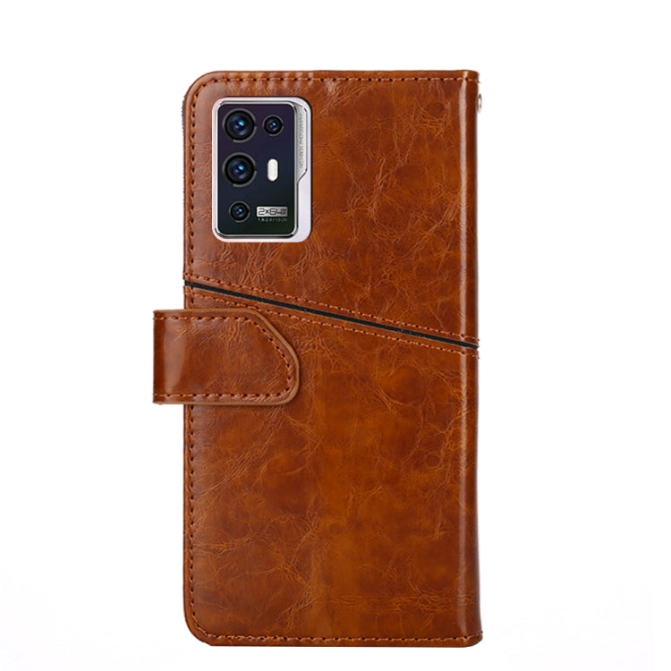 For ZTE Axon 30 Pro Geometric Stitching Horizontal Flip Leather Phone Case