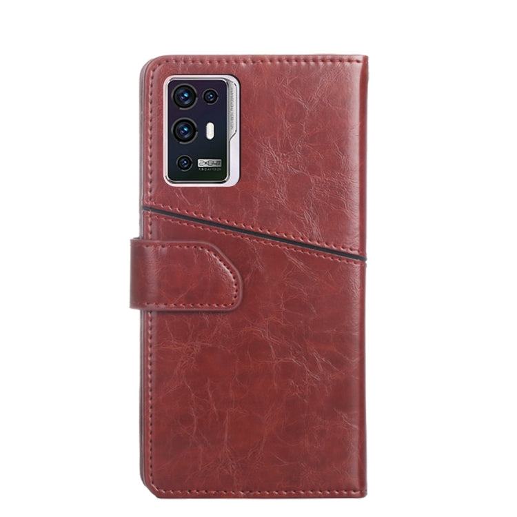 For ZTE Axon 30 Pro Geometric Stitching Horizontal Flip Leather Phone Case