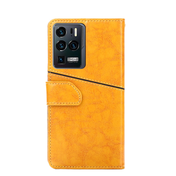 For ZTE Axon 30 Ultra Geometric Stitching Horizontal Flip Leather Phone Case