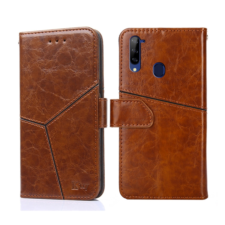 For ZTE Libero 5G Geometric Stitching Horizontal Flip Leather Phone Case