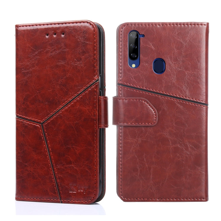 For ZTE Libero 5G Geometric Stitching Horizontal Flip Leather Phone Case