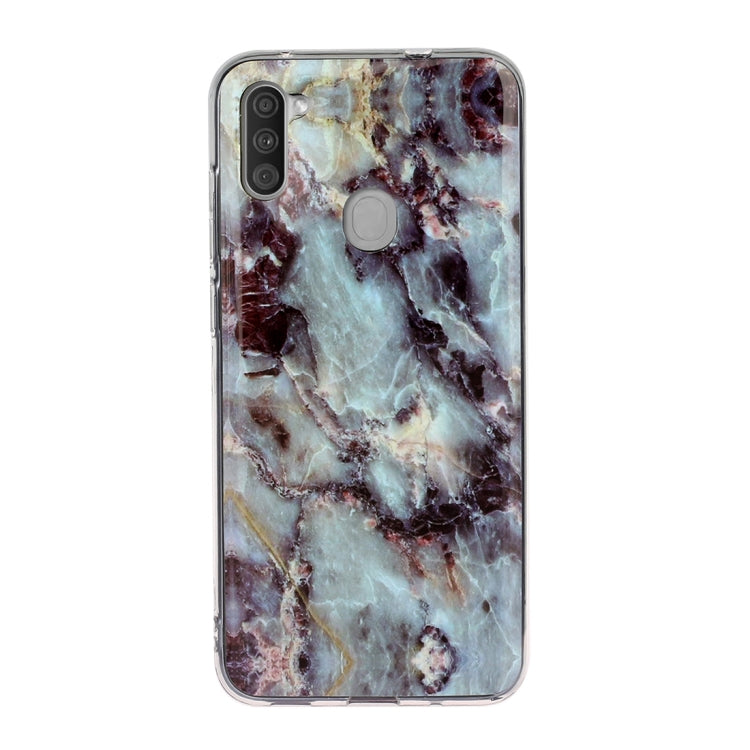 For Galaxy A11 Marble Pattern Soft TPU Protective Case