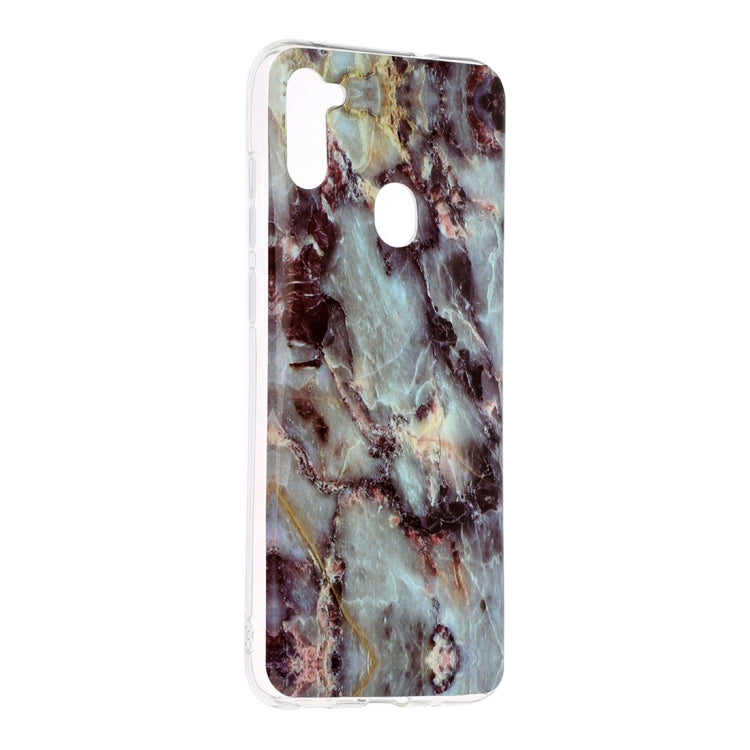 For Galaxy A11 Marble Pattern Soft TPU Protective Case