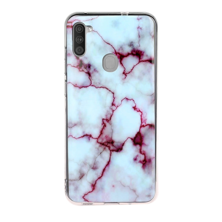 For Galaxy A11 Marble Pattern Soft TPU Protective Case