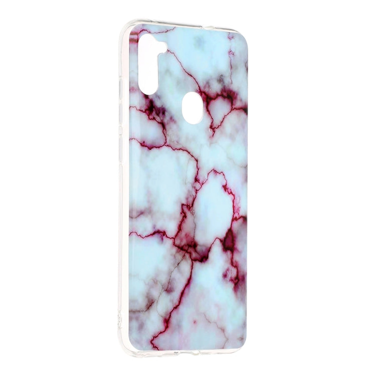 For Galaxy A11 Marble Pattern Soft TPU Protective Case