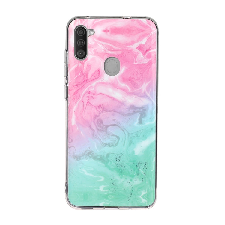 For Galaxy A11 Marble Pattern Soft TPU Protective Case