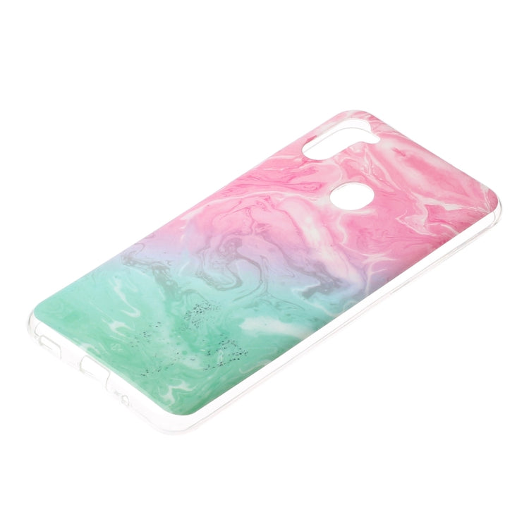 For Galaxy A11 Marble Pattern Soft TPU Protective Case