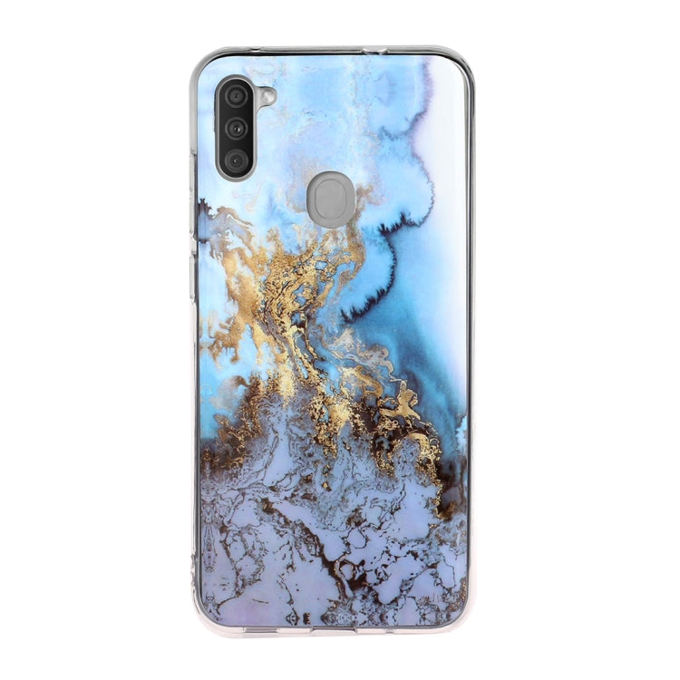 For Galaxy A11 Marble Pattern Soft TPU Protective Case