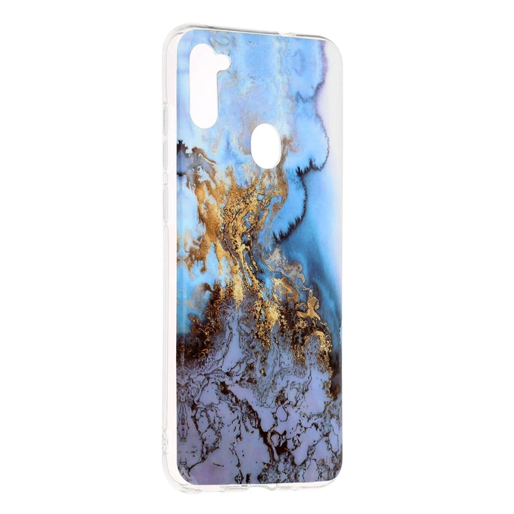 For Galaxy A11 Marble Pattern Soft TPU Protective Case