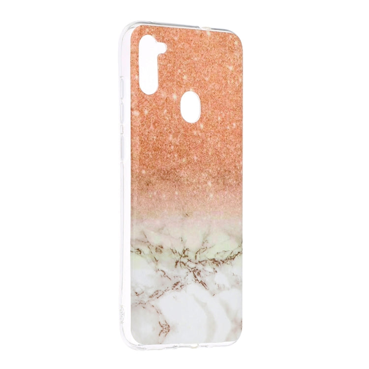 For Galaxy A11 Marble Pattern Soft TPU Protective Case