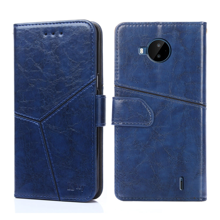 For Nokia C20 Plus Geometric Stitching Horizontal Flip Leather Phone Case