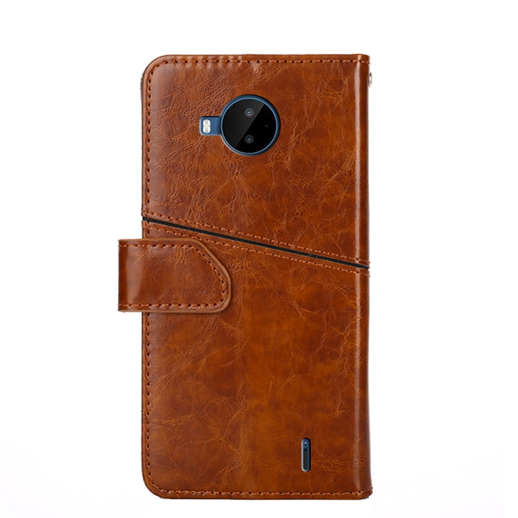 For Nokia C20 Plus Geometric Stitching Horizontal Flip Leather Phone Case
