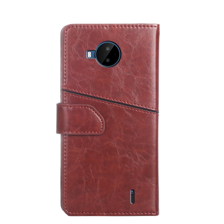 For Nokia C20 Plus Geometric Stitching Horizontal Flip Leather Phone Case