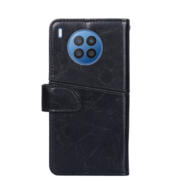 For Huawei nova 8i Geometric Stitching Horizontal Flip Leather Phone Case