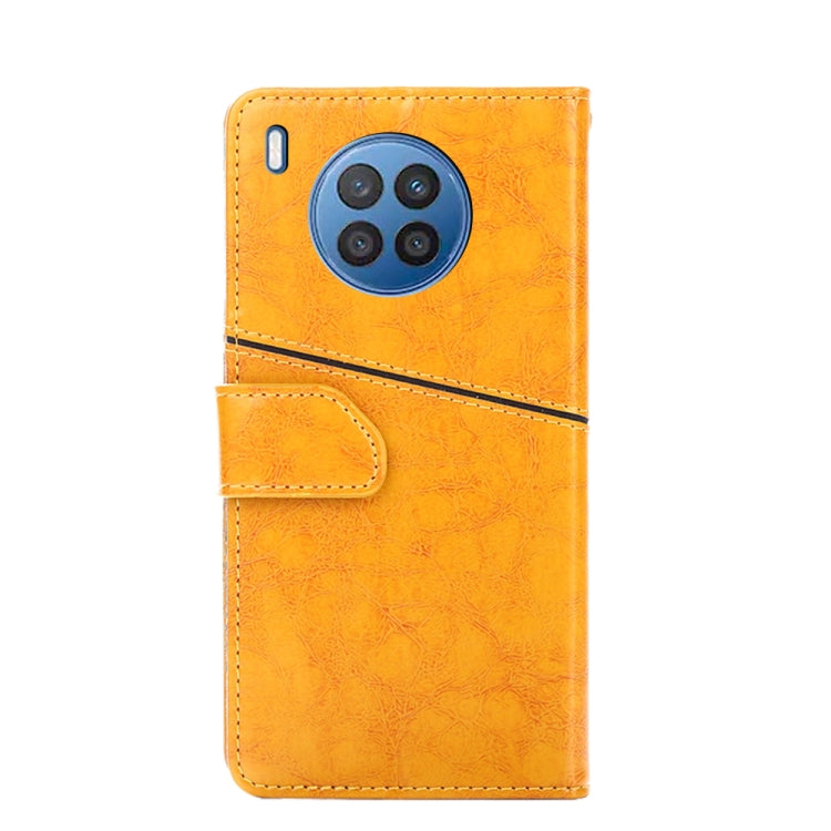 For Huawei nova 8i Geometric Stitching Horizontal Flip Leather Phone Case