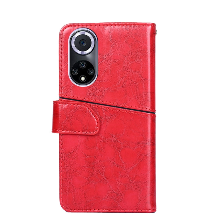 For Huawei nova 9 Geometric Stitching Horizontal Flip Leather Phone Case