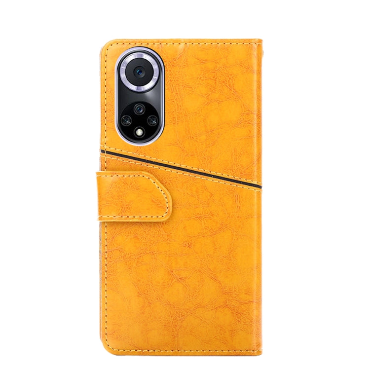 For Huawei nova 9 Geometric Stitching Horizontal Flip Leather Phone Case