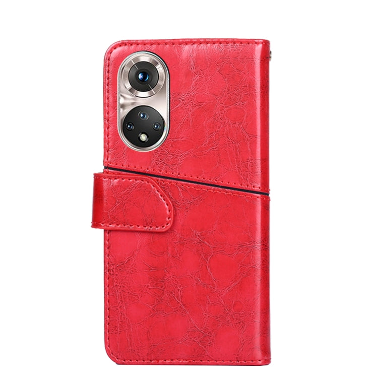 For Honor 50 Pro Geometric Stitching Horizontal Flip Leather Phone Case