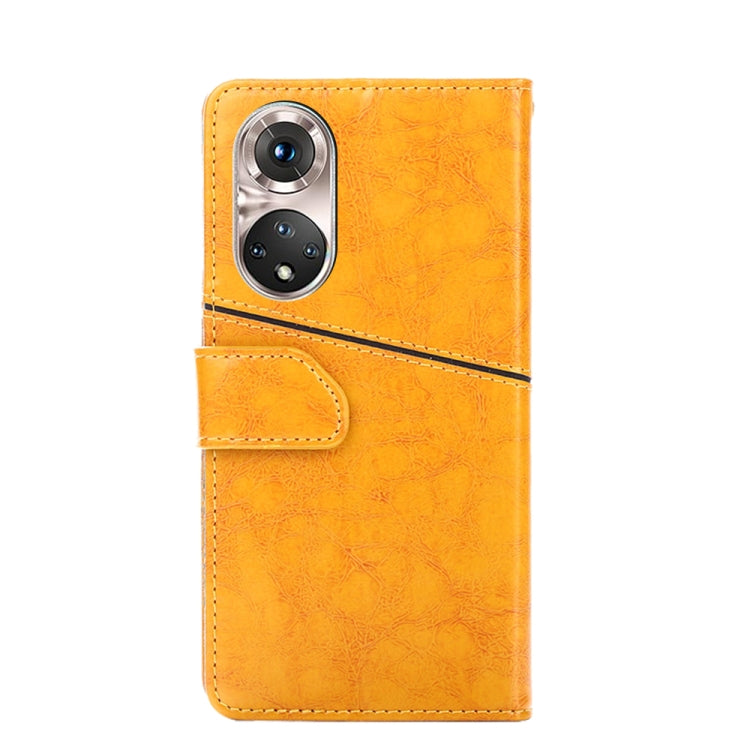 For Honor 50 Pro Geometric Stitching Horizontal Flip Leather Phone Case