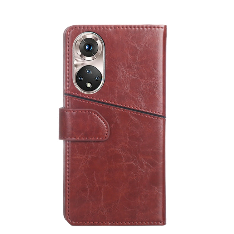 For Honor 50 Pro Geometric Stitching Horizontal Flip Leather Phone Case
