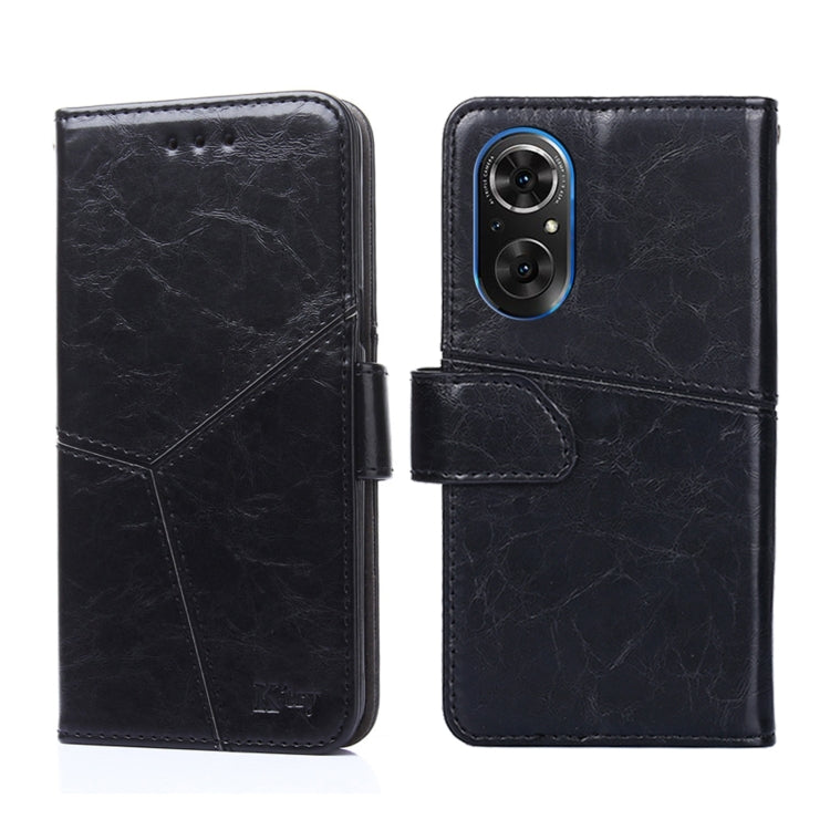 For Honor 50 SE Geometric Stitching Horizontal Flip Leather Phone Case