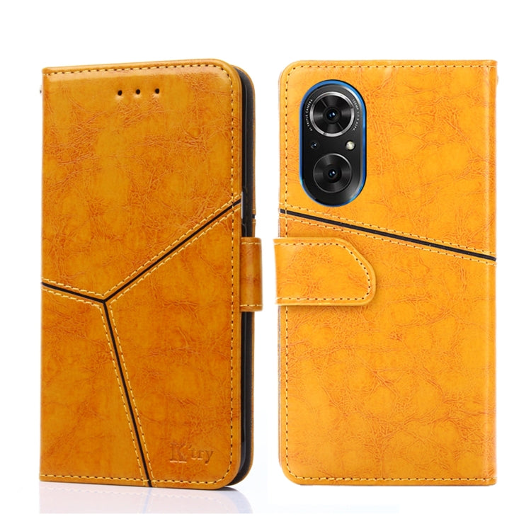 For Honor 50 SE Geometric Stitching Horizontal Flip Leather Phone Case