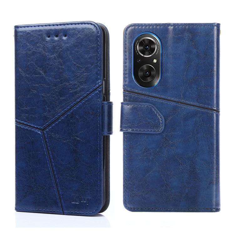 For Honor 50 SE Geometric Stitching Horizontal Flip Leather Phone Case