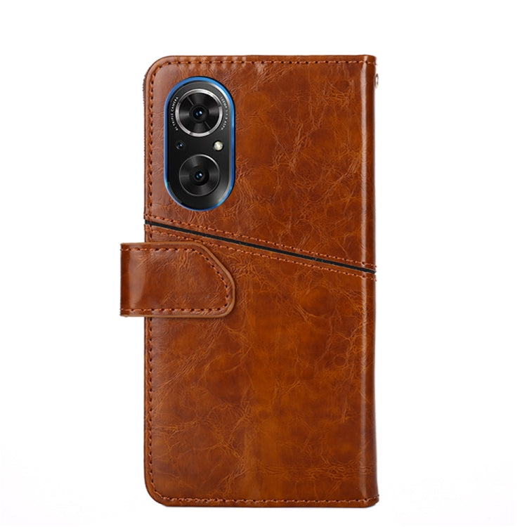 For Honor 50 SE Geometric Stitching Horizontal Flip Leather Phone Case