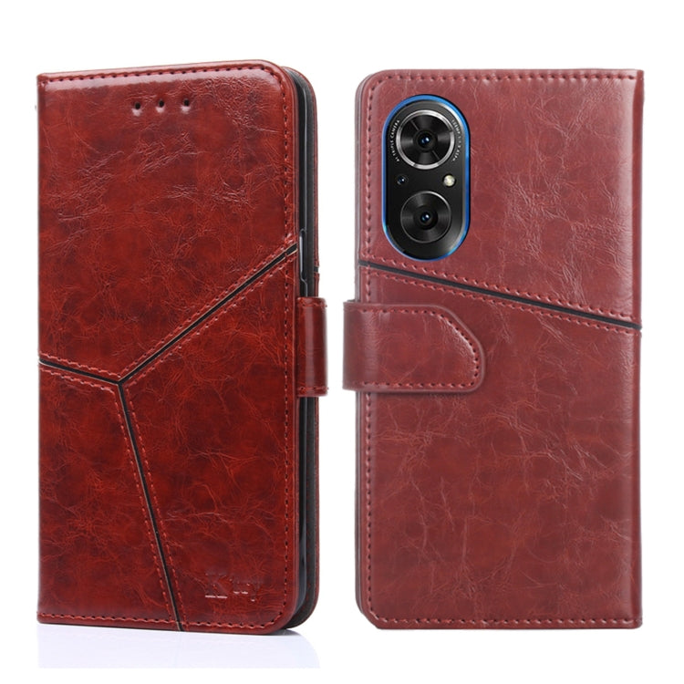 For Honor 50 SE Geometric Stitching Horizontal Flip Leather Phone Case