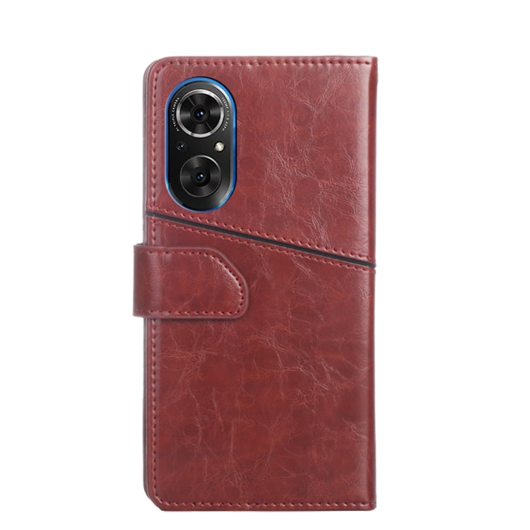 For Honor 50 SE Geometric Stitching Horizontal Flip Leather Phone Case