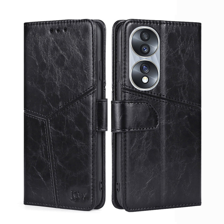 For Honor 70 Geometric Stitching Horizontal Flip Leather Phone Case