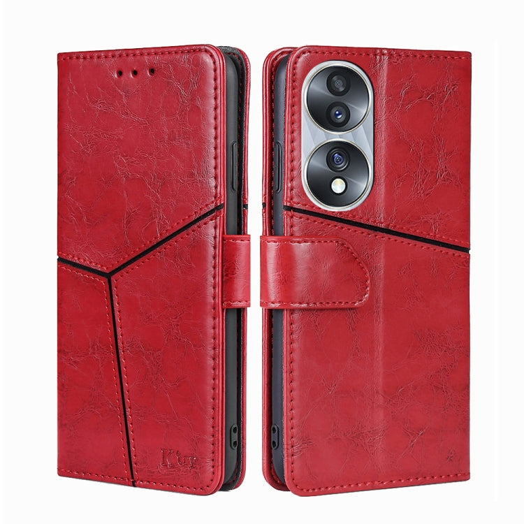 For Honor 70 Geometric Stitching Horizontal Flip Leather Phone Case