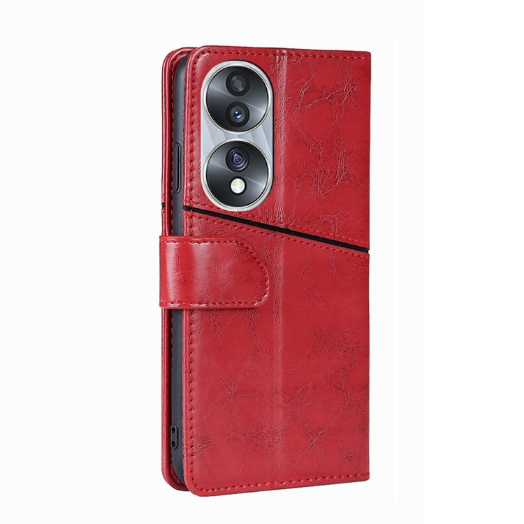 For Honor 70 Geometric Stitching Horizontal Flip Leather Phone Case