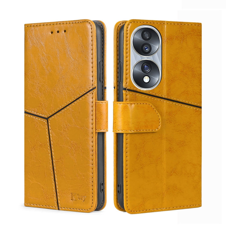 For Honor 70 Geometric Stitching Horizontal Flip Leather Phone Case