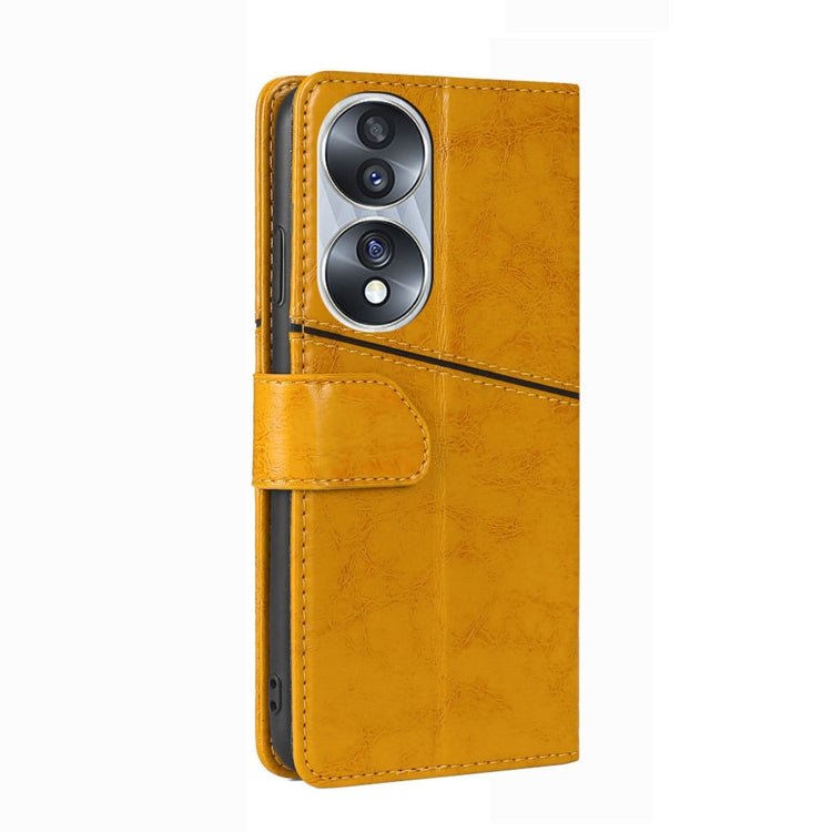 For Honor 70 Geometric Stitching Horizontal Flip Leather Phone Case