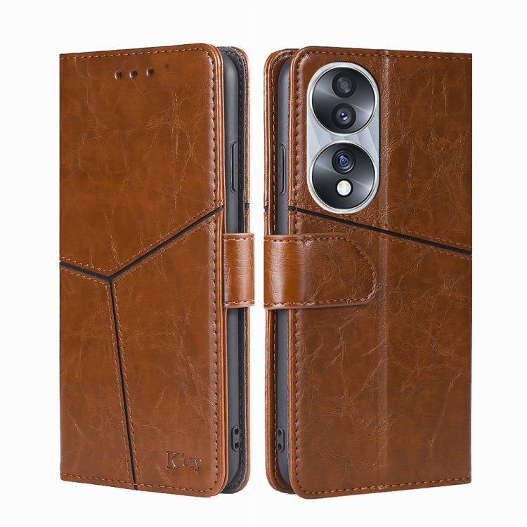 For Honor 70 Geometric Stitching Horizontal Flip Leather Phone Case
