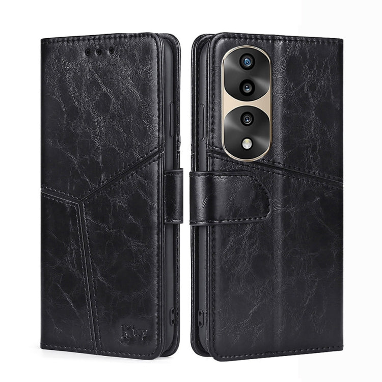 For Honor 70 Pro / 70 Pro+ Geometric Stitching Horizontal Flip Leather Phone Case