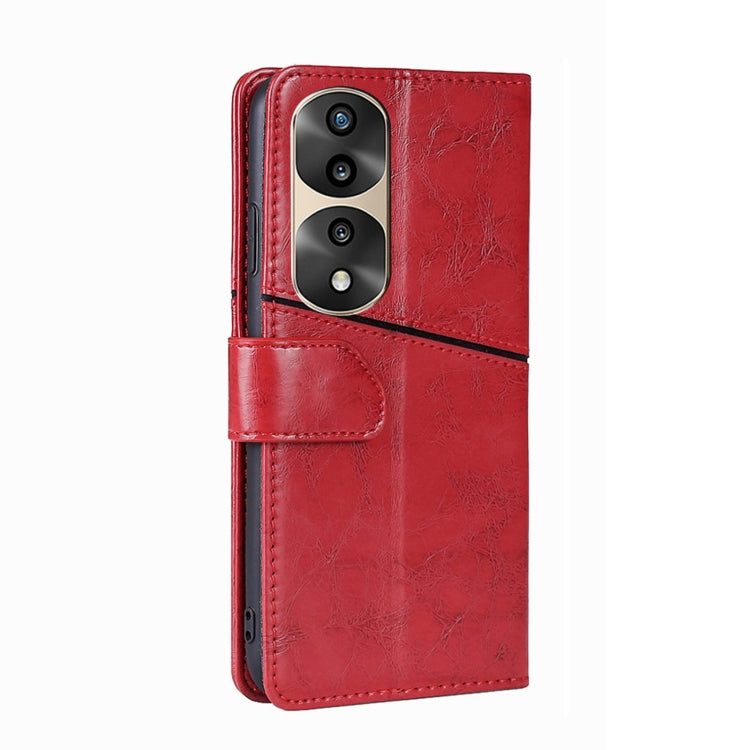 For Honor 70 Pro / 70 Pro+ Geometric Stitching Horizontal Flip Leather Phone Case