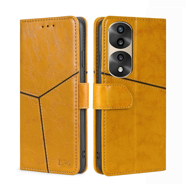 For Honor 70 Pro / 70 Pro+ Geometric Stitching Horizontal Flip Leather Phone Case