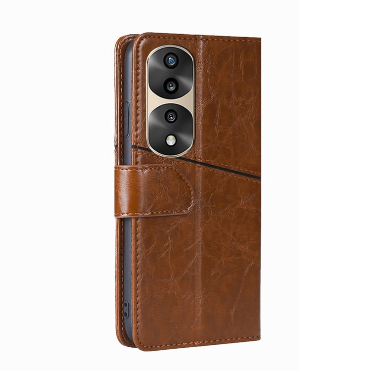 For Honor 70 Pro / 70 Pro+ Geometric Stitching Horizontal Flip Leather Phone Case