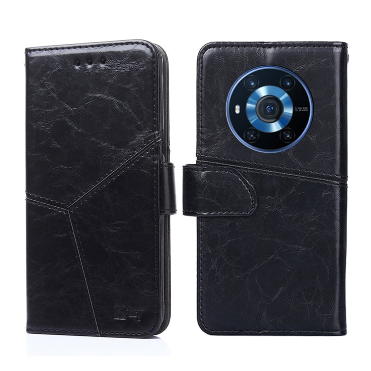 For Honor Magic3 Geometric Stitching Horizontal Flip Leather Phone Case