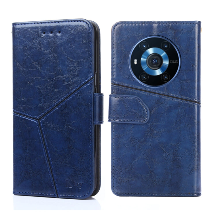 For Honor Magic3 Geometric Stitching Horizontal Flip Leather Phone Case