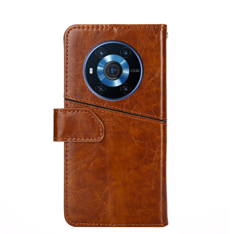 For Honor Magic3 Geometric Stitching Horizontal Flip Leather Phone Case