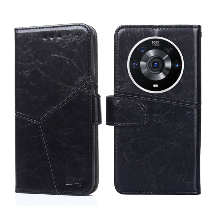 For Honor Magic3 Pro Geometric Stitching Horizontal Flip Leather Phone Case