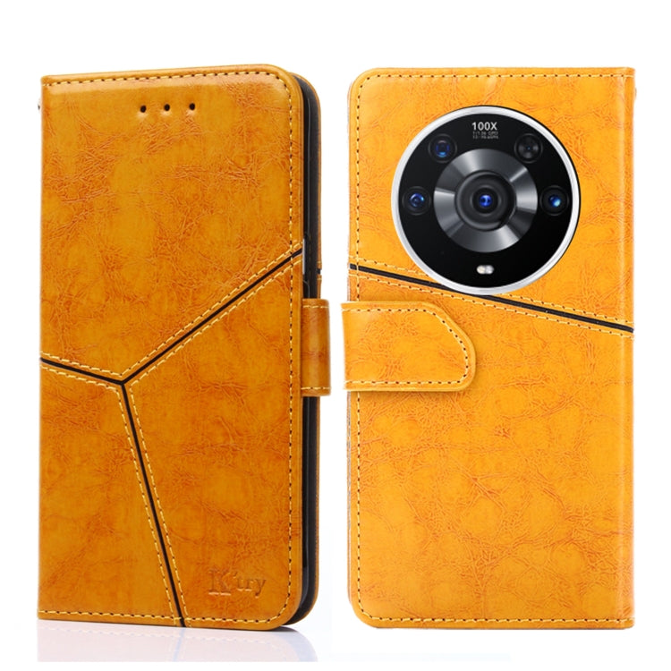 For Honor Magic3 Pro Geometric Stitching Horizontal Flip Leather Phone Case