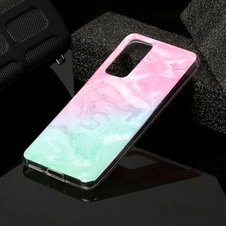 For Huawei P40 Marble Pattern Soft TPU Protective Case