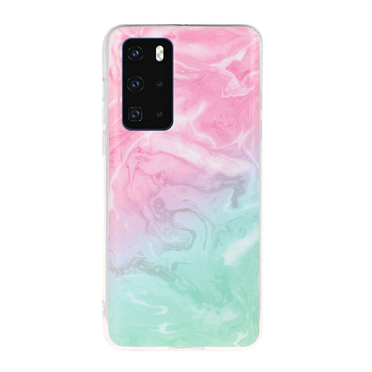 For Huawei P40 Marble Pattern Soft TPU Protective Case